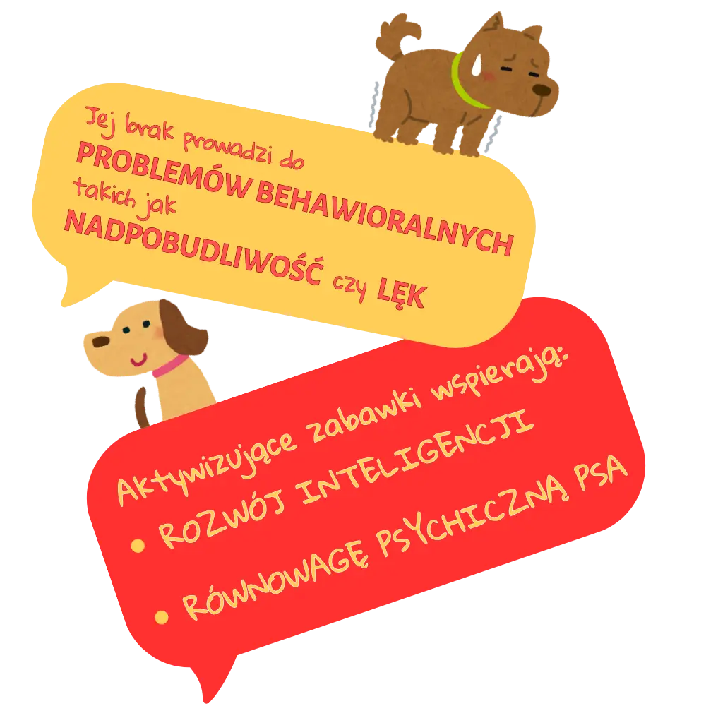 Pies potrzebujący zajęcia